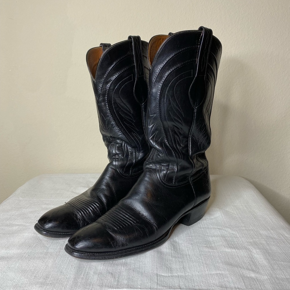Lucchese Black classic handmade boots 11.5 B